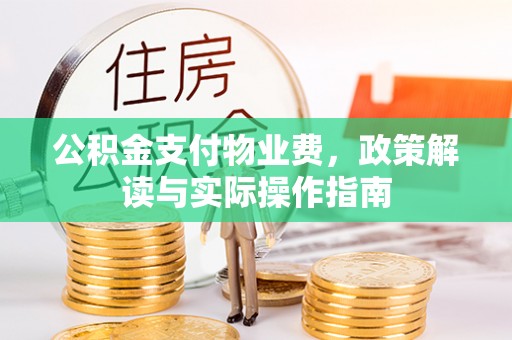 岳普湖公积金支付物业费，政策解读与实际操作指南