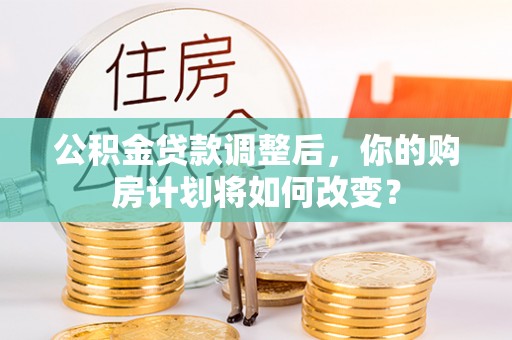 岳普湖公积金贷款调整后，你的购房计划将如何改变？