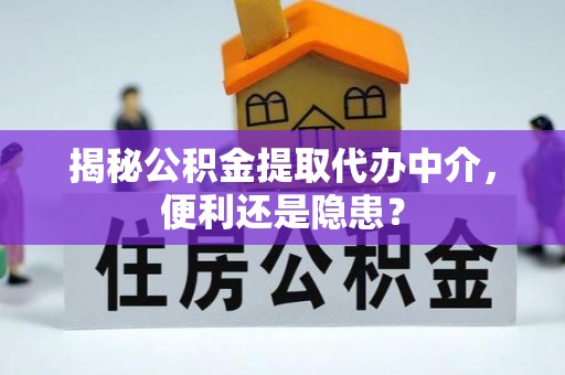 岳普湖揭秘公积金提取代办中介，便利还是隐患？