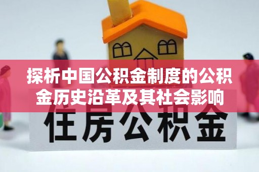 岳普湖探析中国公积金制度的公积金历史沿革及其社会影响