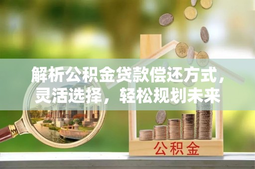 岳普湖解析公积金贷款偿还方式，灵活选择，轻松规划未来