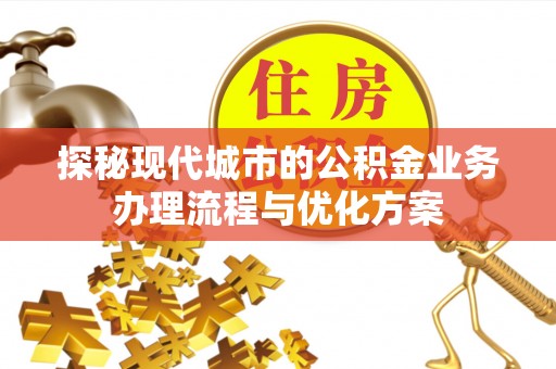岳普湖探秘现代城市的公积金业务办理流程与优化方案