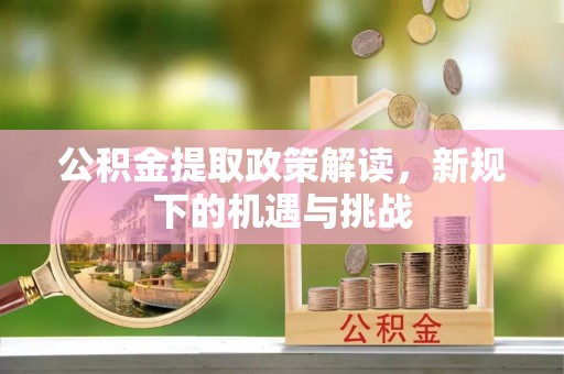 岳普湖公积金提取政策解读，新规下的机遇与挑战