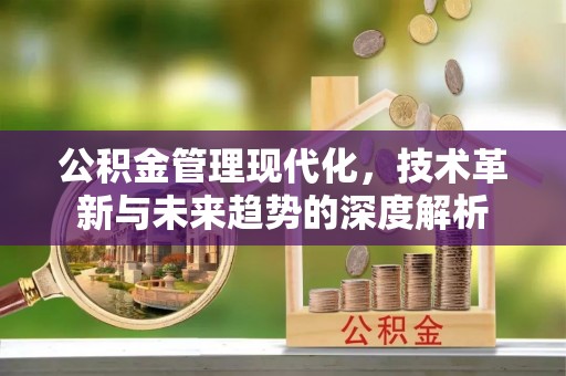 岳普湖公积金管理现代化，技术革新与未来趋势的深度解析